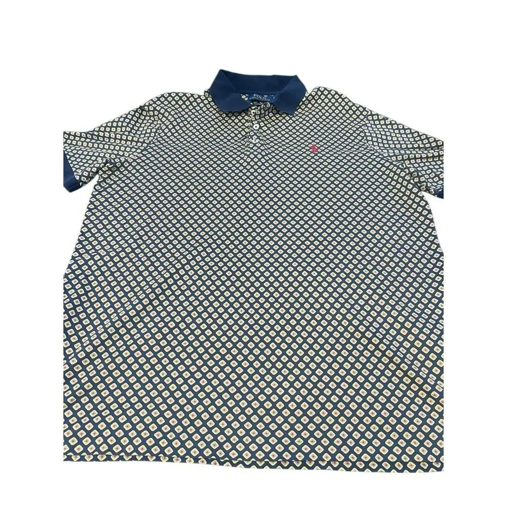 Polo Ralph Lauren Shirt Men Size Medium Multicolor Short Sleeve Classic Preppy